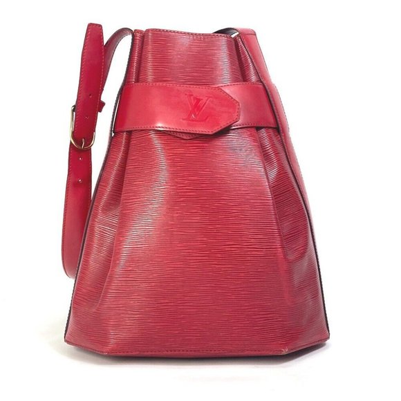 LOUIS VUITTON Epi Sack de Paul Shoulder Bag Epi Leather Red - Picture 13 of 14